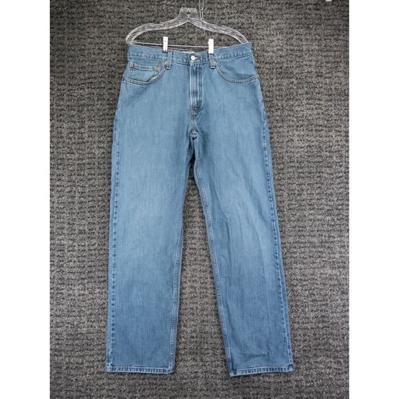 Levis 559 Men Jeans 33x33 (Tag 34x34) Blue Relaxed Fit Straight Leg Cotton Denim - Picture 1 of 14